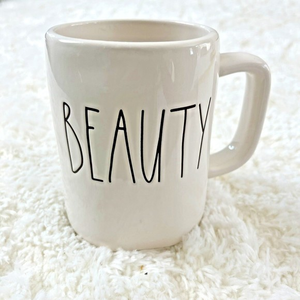 Rae Dunn By Magenta BEAUTY Mug Coffee Tea Belle White Cup Unisex Adults